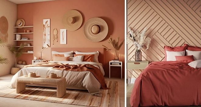 Chambre peinture terracotta : convient à toute la famille, petits et grands